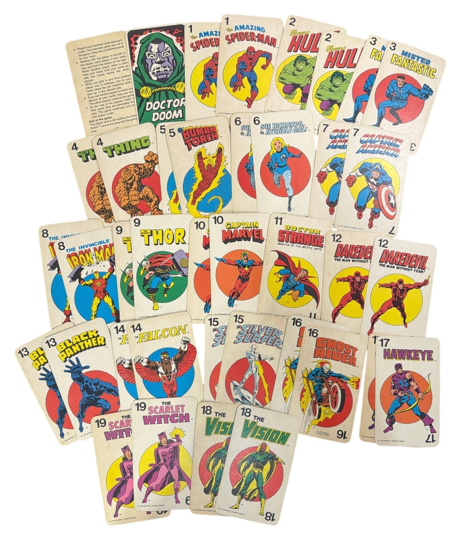 1978 Milton Bradley Marvel Comics Super Heroes Card Game (1 of 2)