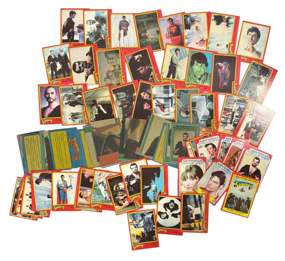 1980 Vintage Topps Superman II Movie Trading Cards: 1980 Vintage Topps Superman II Movie Trading Cards