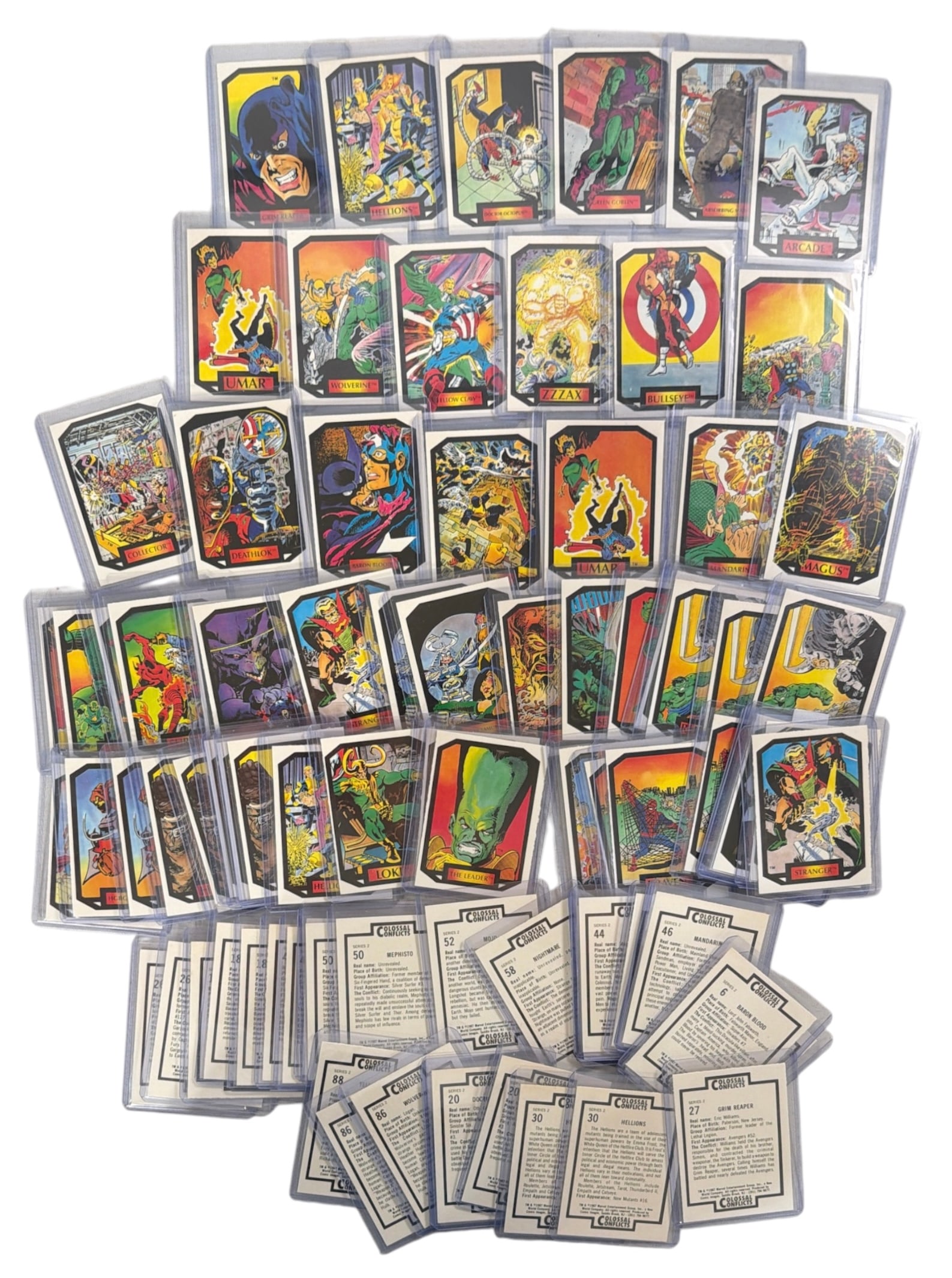 1987 Marvel Colossal Conflicts Series 2 Trading Cards By Comic Images (1 of 1)