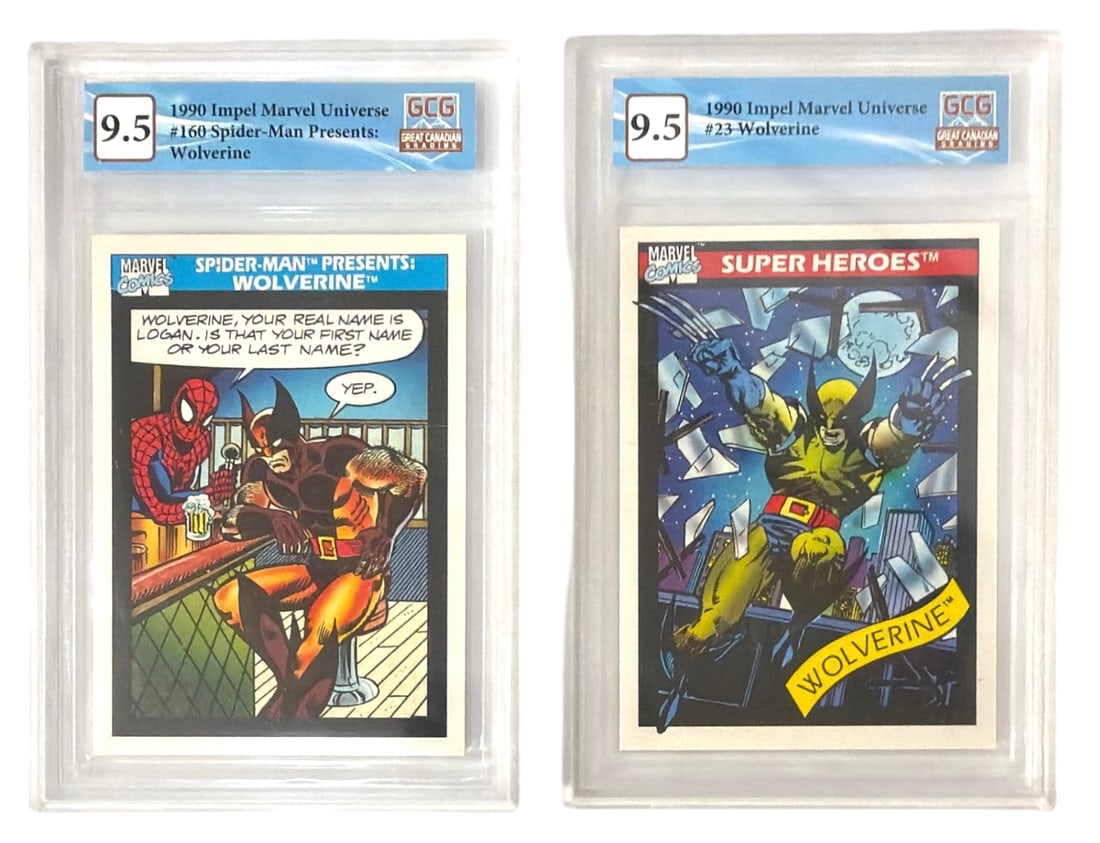 1990 Impel Marvel Universe Spider Man Presents Wolverine and Wolverine | Graded 9.5 (1 of 2)