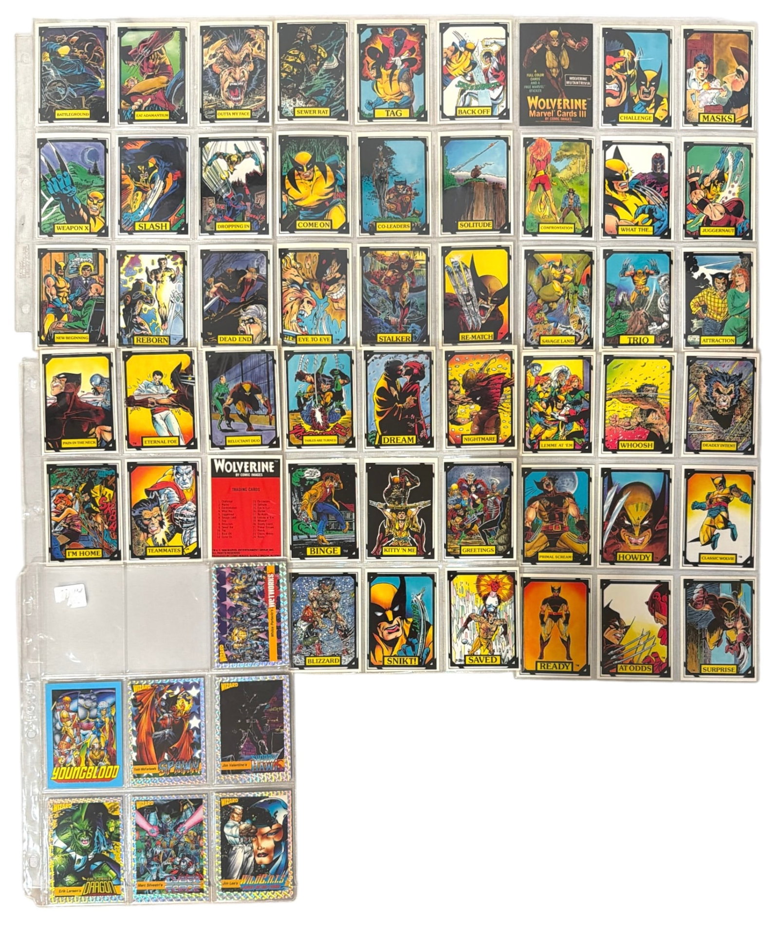 1988 Comic Images Wolverine Trading Cards (1 of 2)
