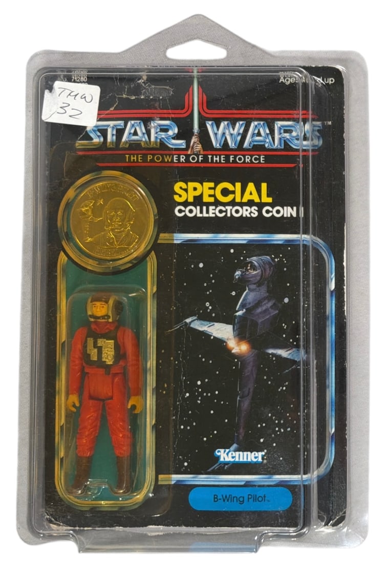 1984 Original Packaging Kenner Star Wars | The Power of the Force B Wing Pilot Action Figure (1 of 2)
