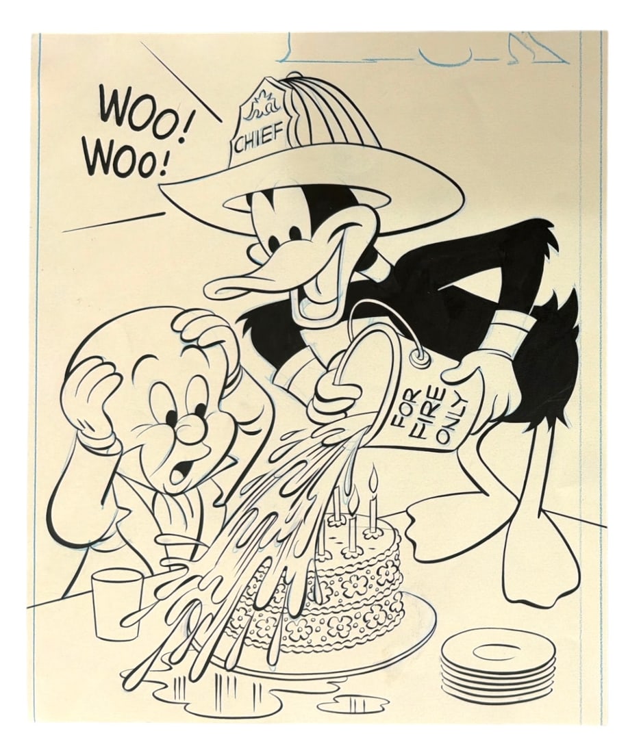 1975 Original Cover Art of Daffy Duck | No. 97 | Published Cover Art (1 of 2)