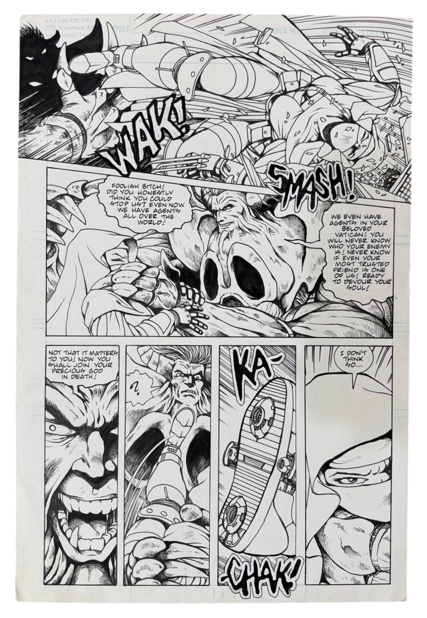 Original Art of Ben Dunn | Warrior Nun Areala Rituals | No.2 Pg. 3 (1 of 3)
