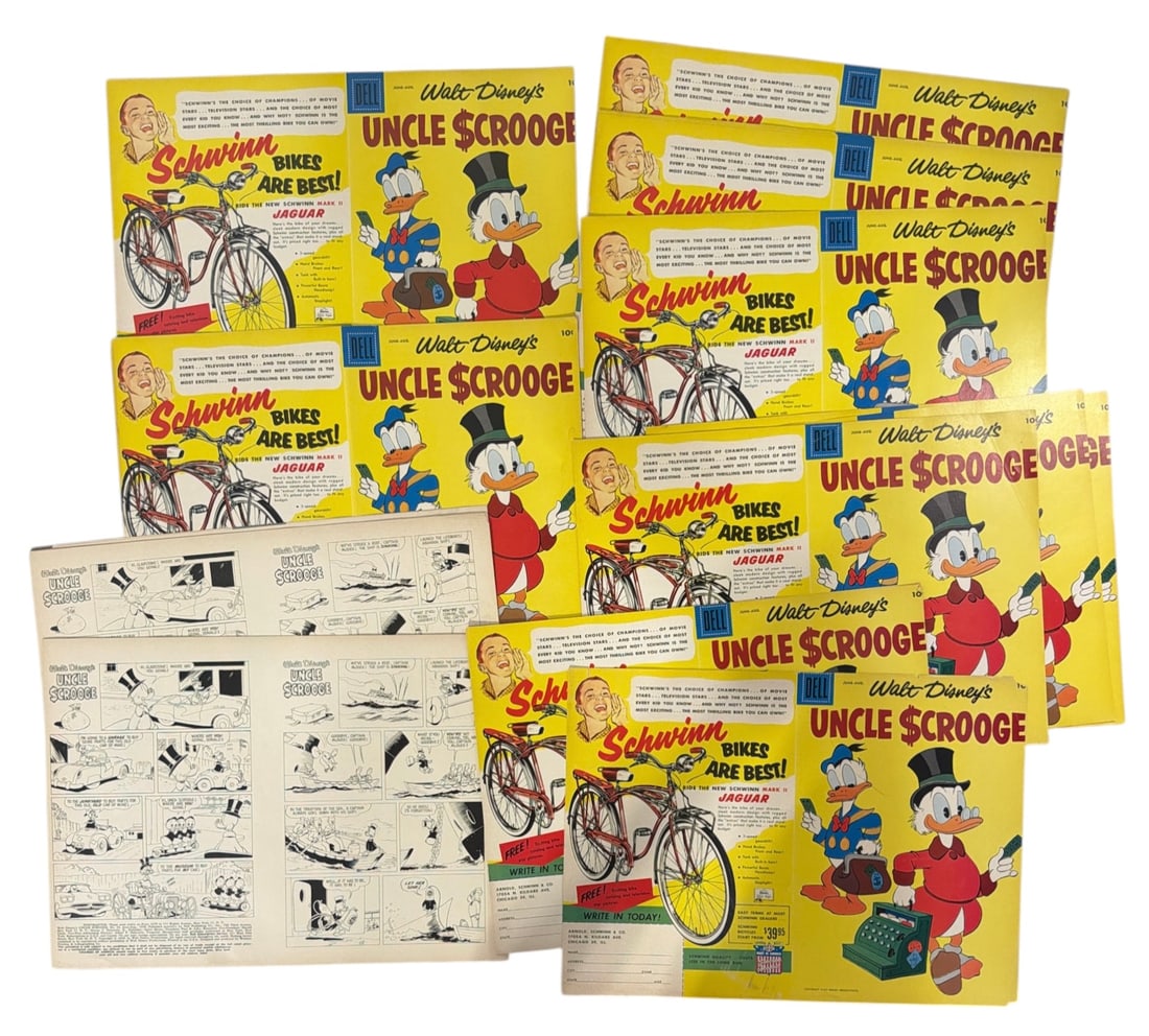 Cover Page Production Proofs of 1958 Uncle Scrooge | No. 22: Cover Page Production Proofs of 1958 Uncle Scrooge | No. 22