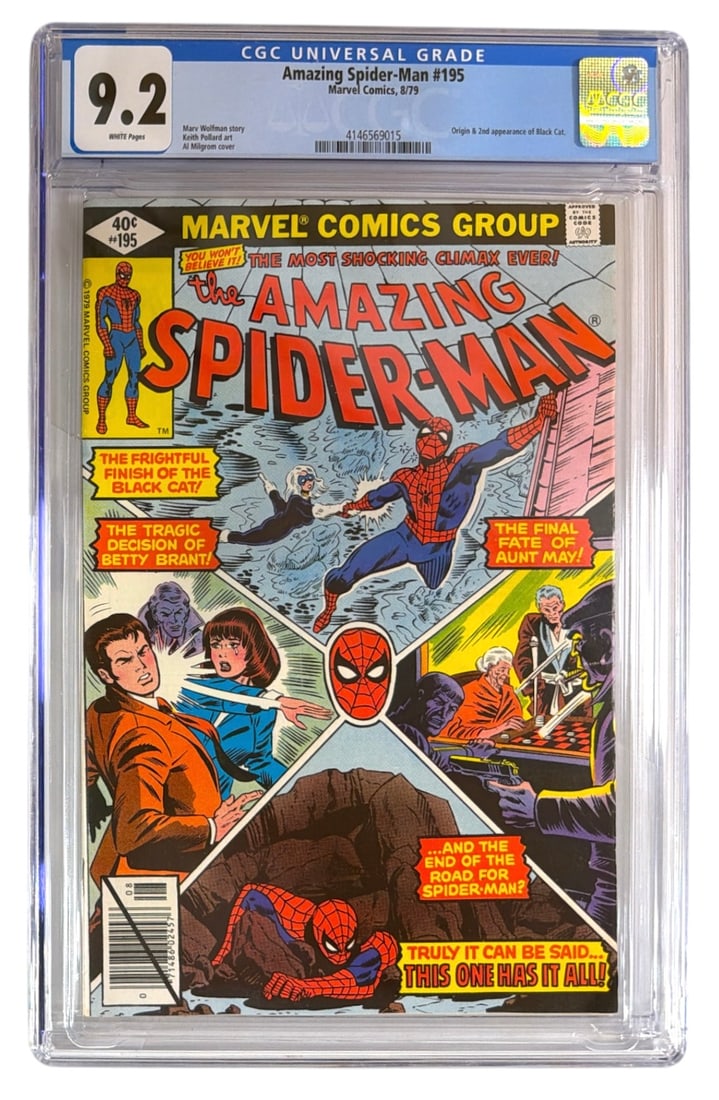 Marvel Comics Amazing Spider Man | No. 195 | Graded 9.2 (1 of 2)