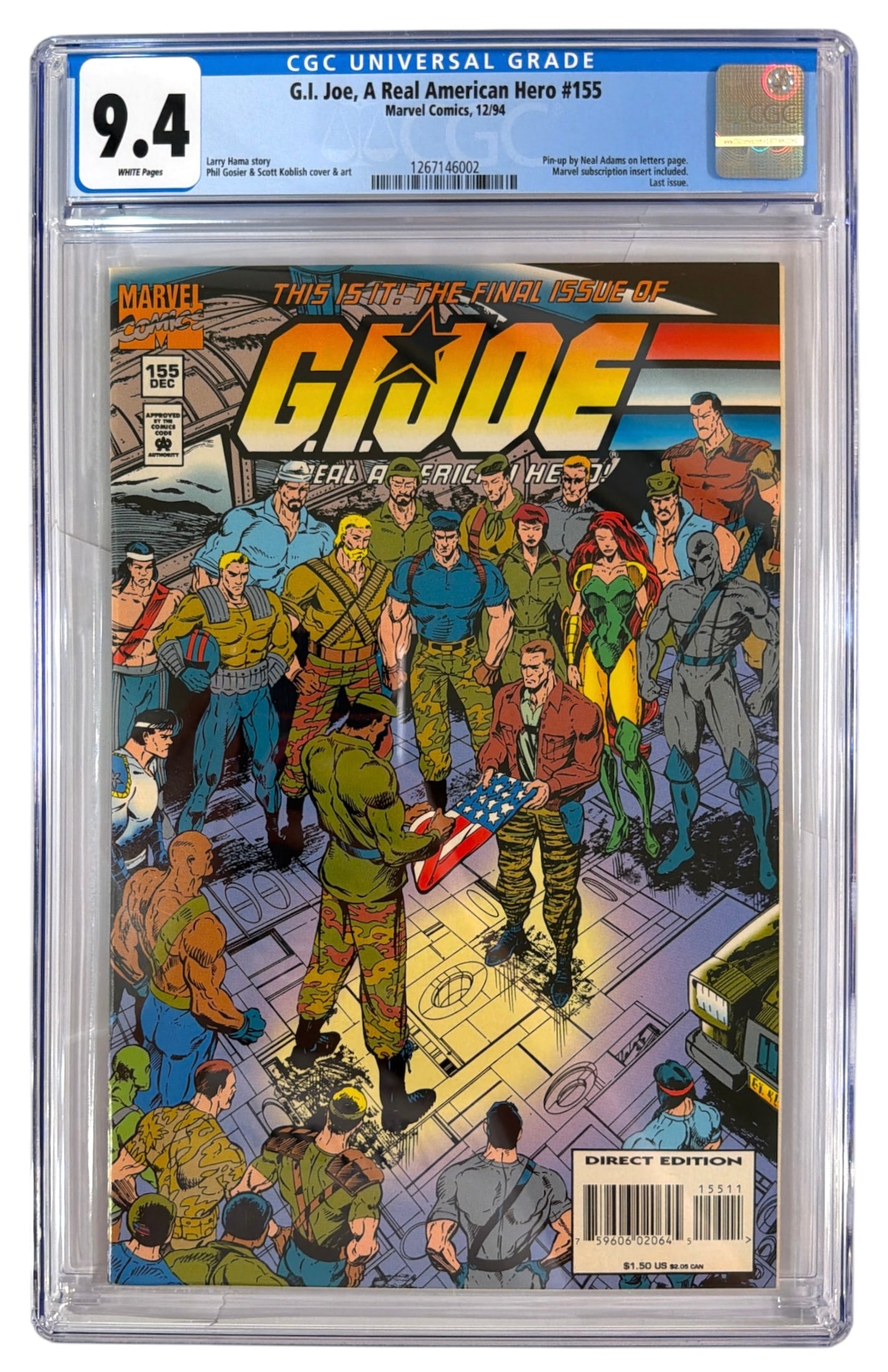 Marvel Comics G.I. Joe A Real American Hero | No. 155 | Graded 9.4 (1 of 2)