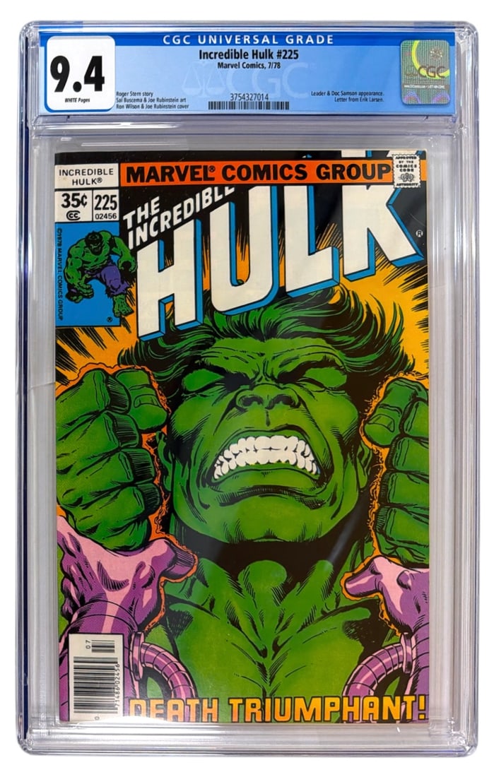 Marvel Comics The Incredible Hulk | No. 225 | Graded 9.4 (1 of 2)