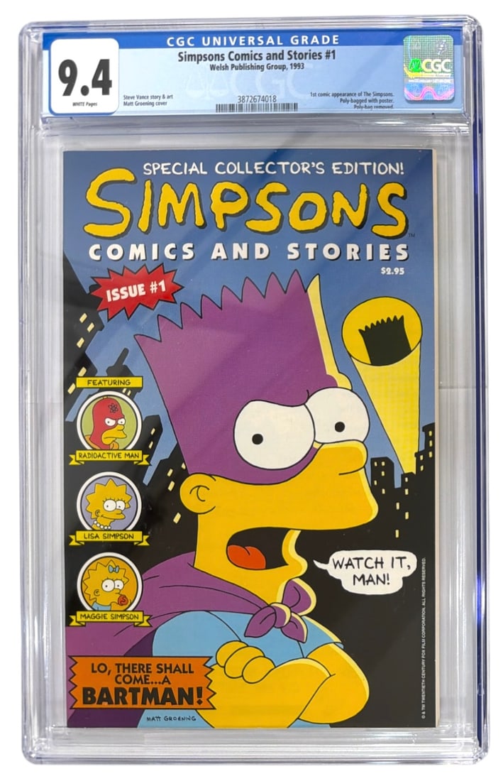 Welsh Publishing Simpsons Comics and Stories | No. 1 | Graded 9.4 (1 of 2)