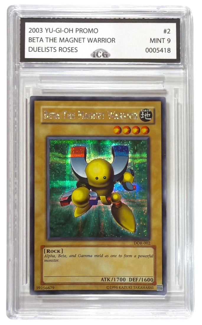 2003 Yu Gi Oh PROMO Beta The Magnet Warrior | No. 2 | Graded 9: 2003 Yu Gi Oh PROMO Beta The Magnet Warrior | No. 2 | Graded 9