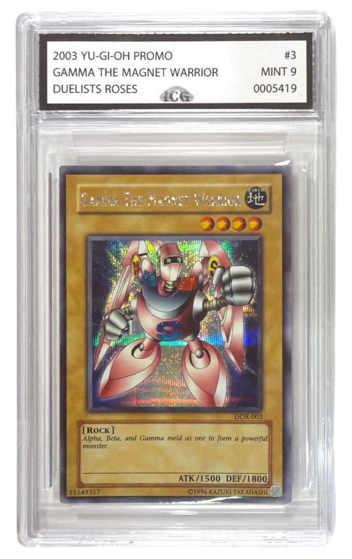 2003 Yu Gi Oh PROMO Gamma The Magnet Warrior | No. 3 | Graded 9: 2003 Yu Gi Oh PROMO Gamma The Magnet Warrior | No. 3 | Graded 9