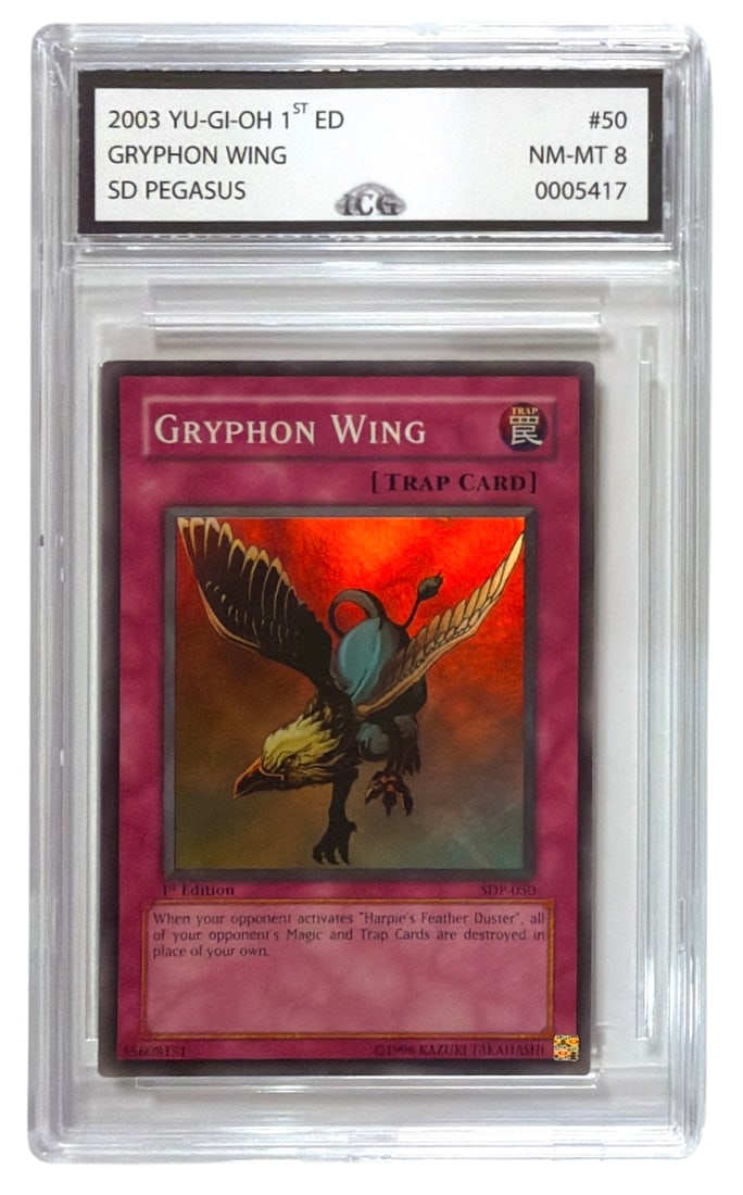 2003 Yu Gi Oh 1st Edition Gryphon Wing | No. 50 | Graded 8: 2003 Yu Gi Oh 1st Edition Gryphon Wing | No. 50 | Graded 8