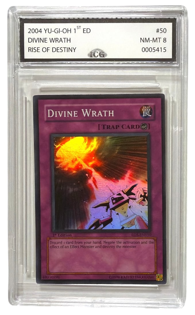 2004 Yu Gi Oh 1st Edition Divine Wrath Rise of Destiny Set | No. 50 | Graded 8: 2004 Yu Gi Oh 1st Edition Divine Wrath Rise of Destiny Set | No. 50 | Graded 8