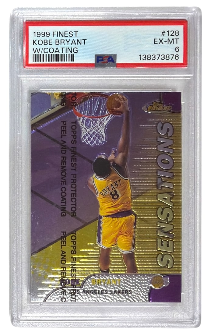 1999 Topps Finest Sensations Kobe Bryant | No. 128 | Graded 6: 1999 Topps Finest Sensations Kobe Bryant | No. 128 | Graded 6