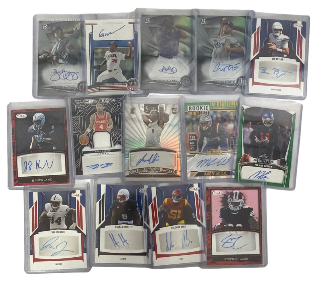 Sport Trading Card Collection: AUTHENTICATION HAS NOT BEEN PERFORMED TO GUARANTEE VERIFICATION | All purchases are made at the buyers discretion
