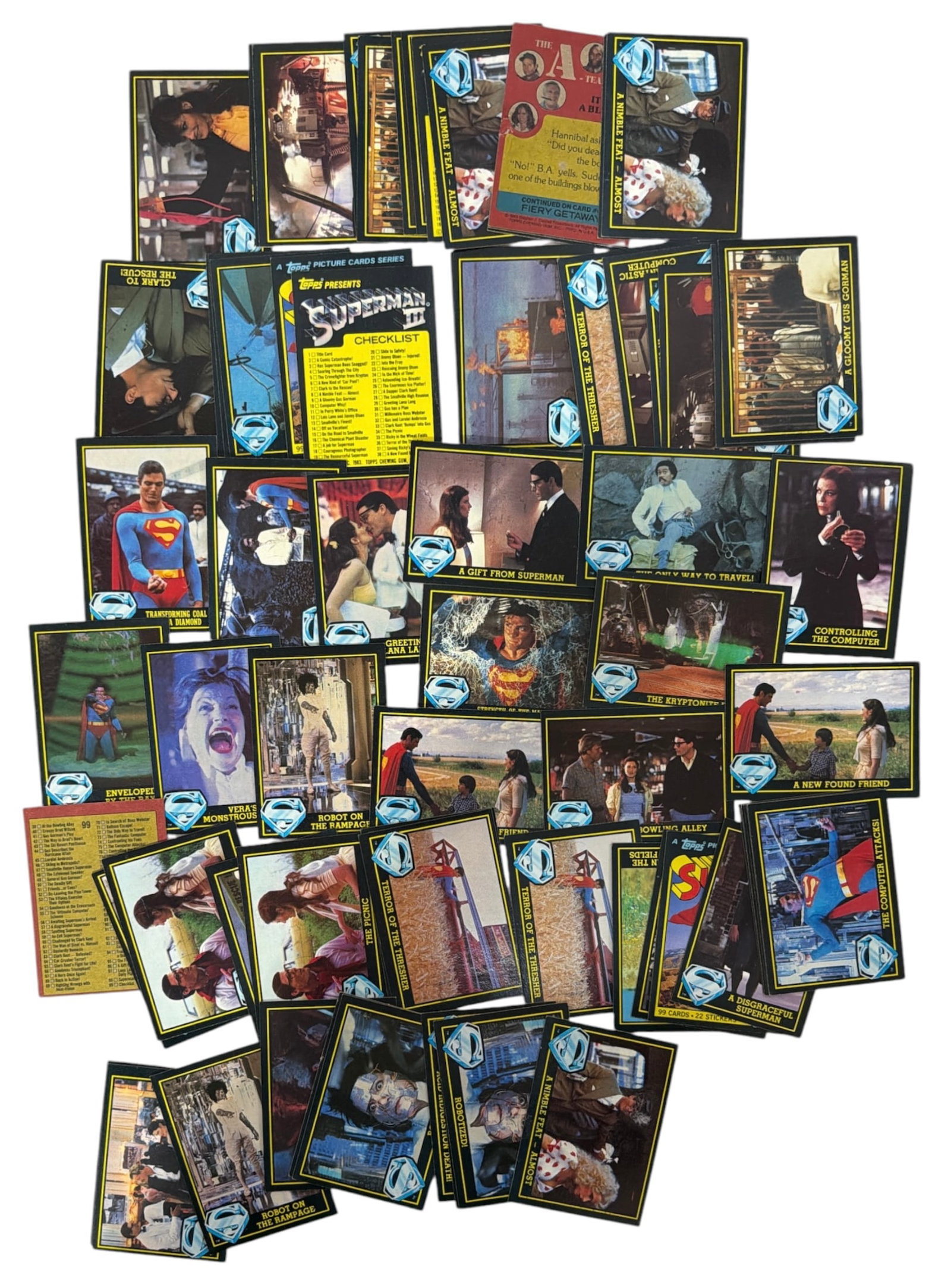 A Team and Superman III Trading Card Collection: A Team and Superman III Trading Card Collection