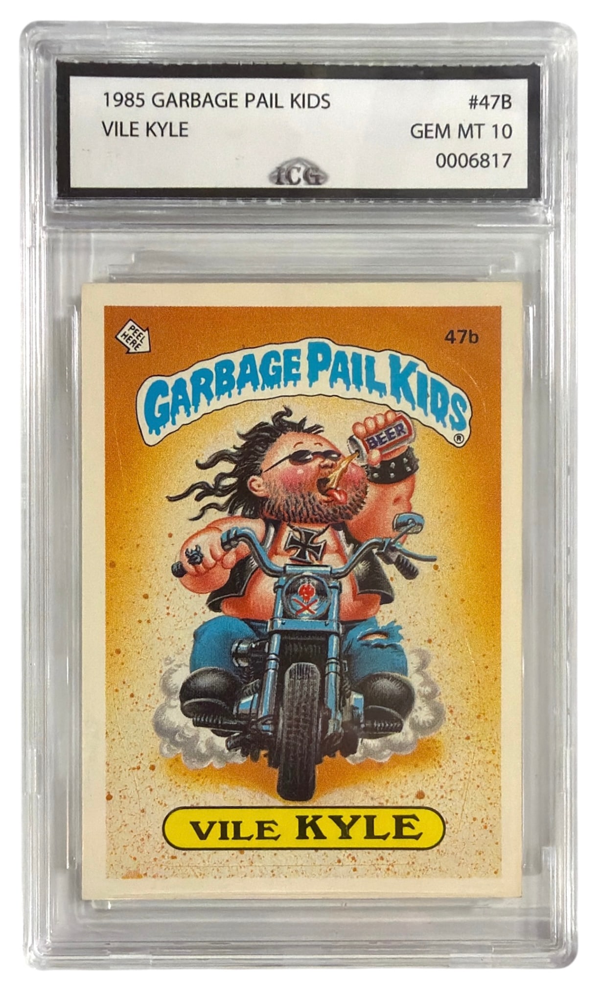 1985 Garbage Pail Kids Vile Kyle | No. 47B | Graded 10: 1985 Garbage Pail Kids Vile Kyle | No. 47B | Graded 10