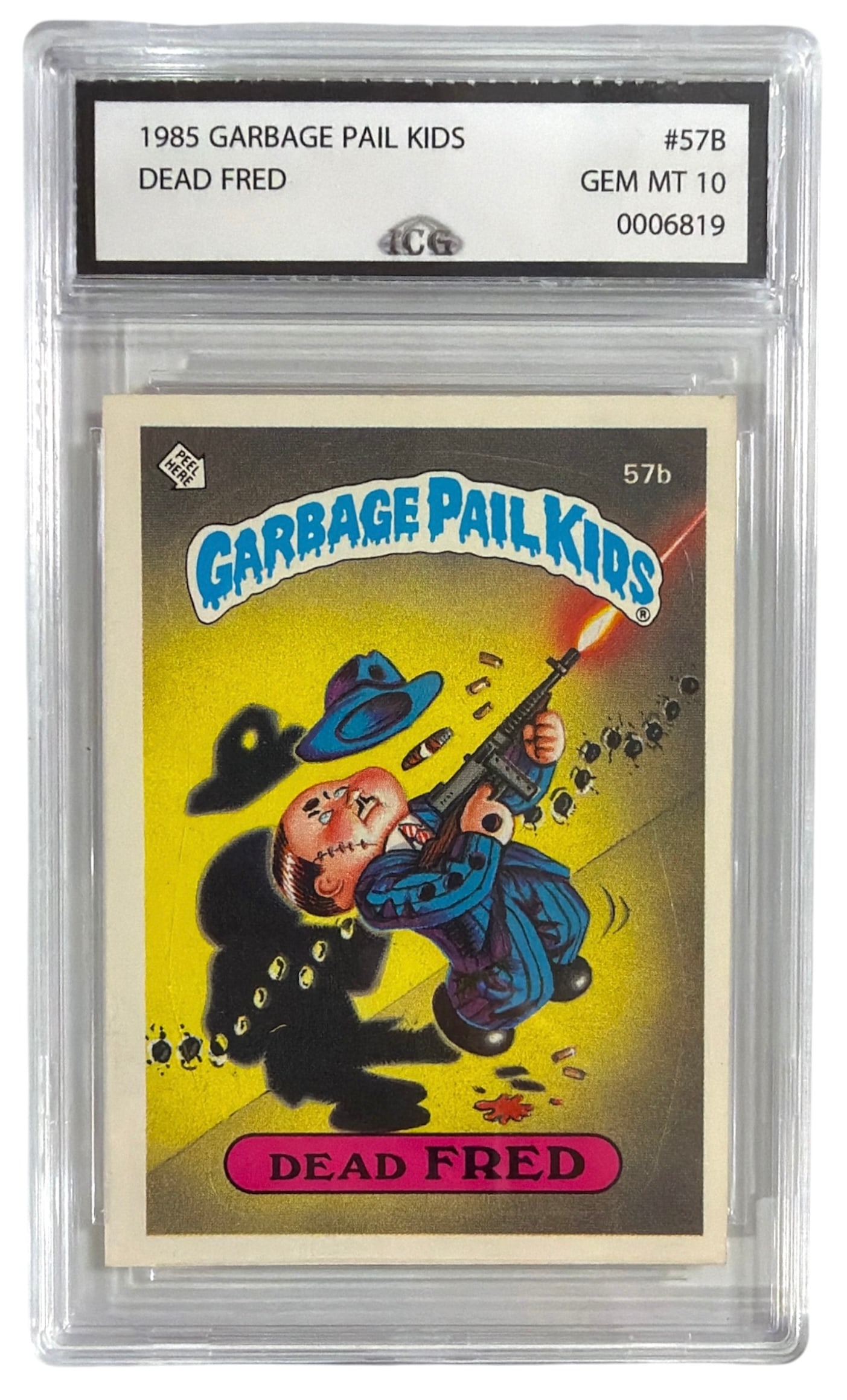 1985 Garbage Pail Kids Dead Fred | No. 57B | Graded 10 (1 of 2)