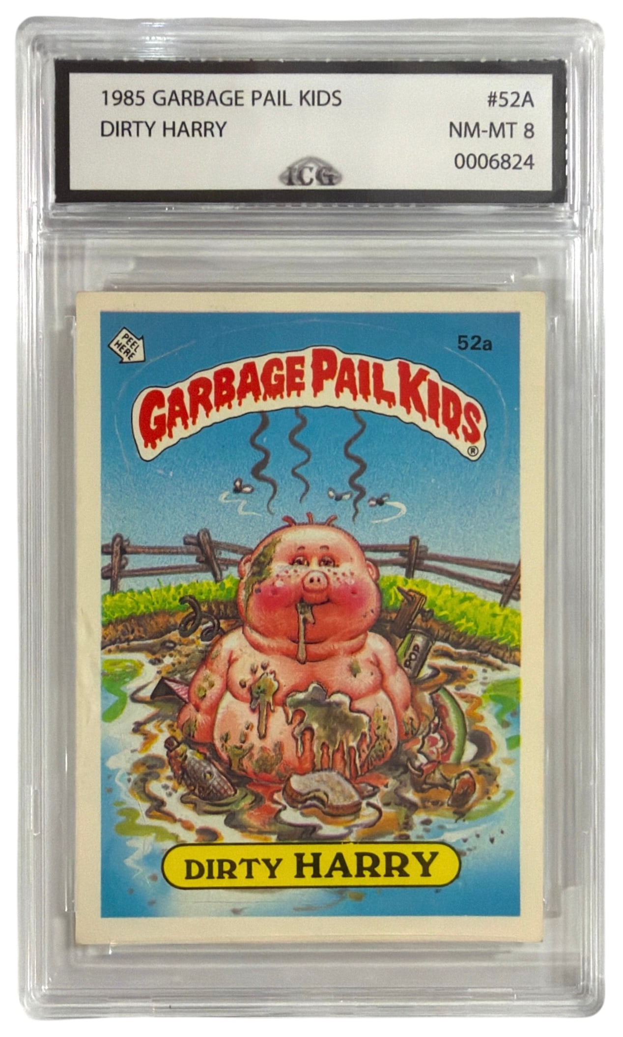 1985 Garbage Pail Kids Dirty Harry | No. 52A | Graded 8 (1 of 2)