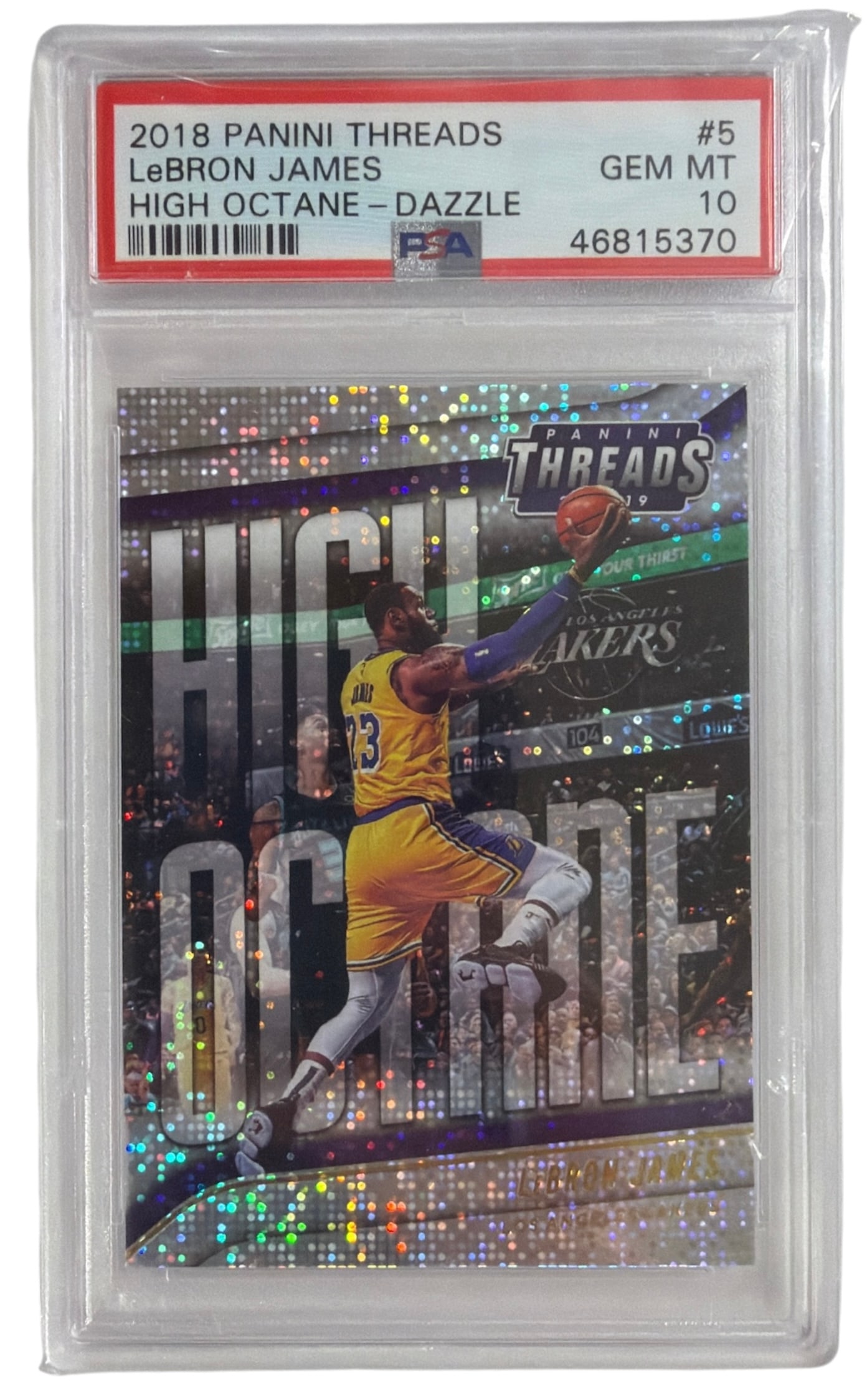 2018 Panini Threads High Octane Dazzle LeBron James | No. 5 | Graded 10 (1 of 2)