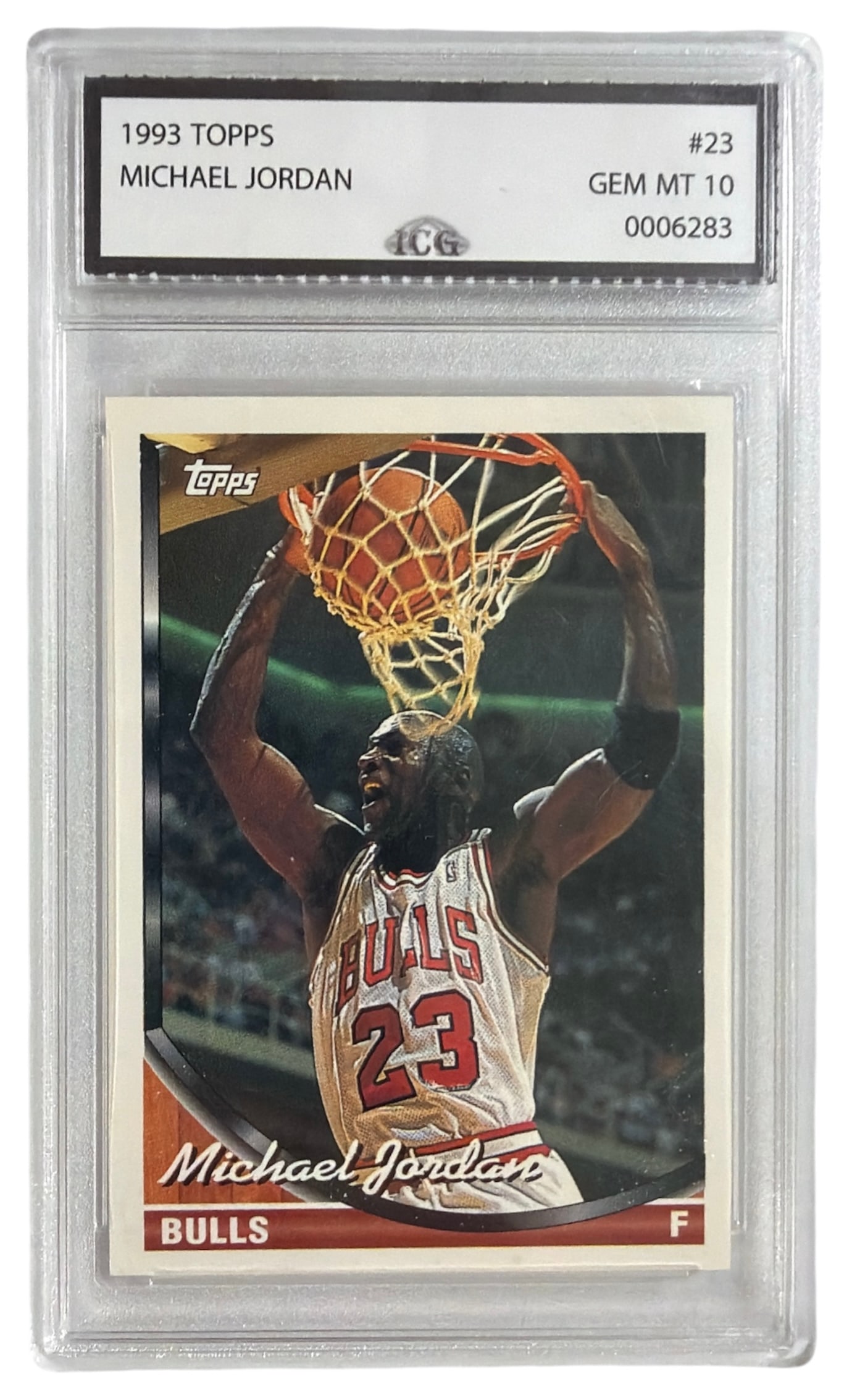 1993 Topps Michael Jordan | No. 23 | Graded 10 (1 of 2)