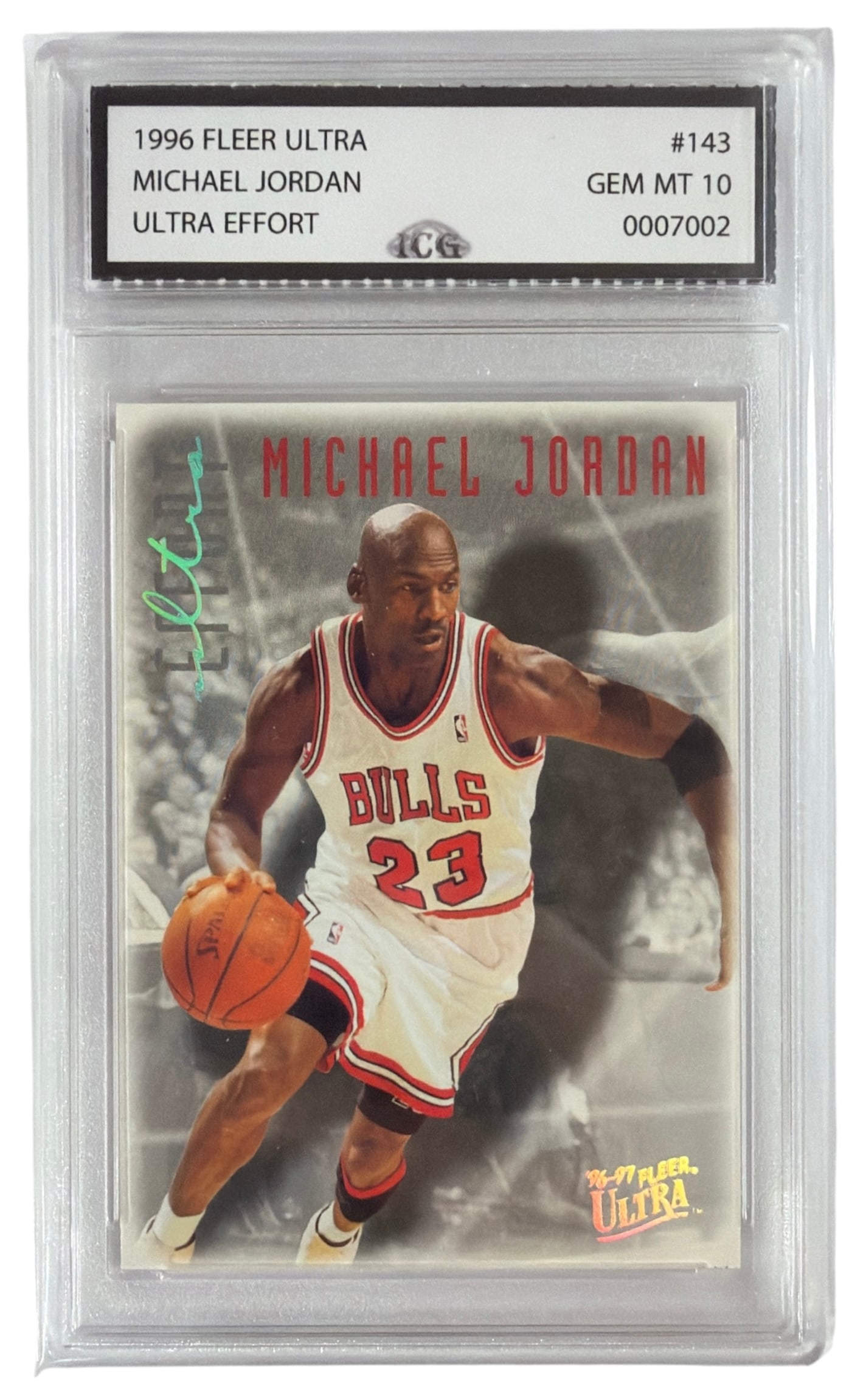 1996 Fleer Ultra Michael Jordan Ultra Effort | No. 143 | Graded 10 (1 of 2)