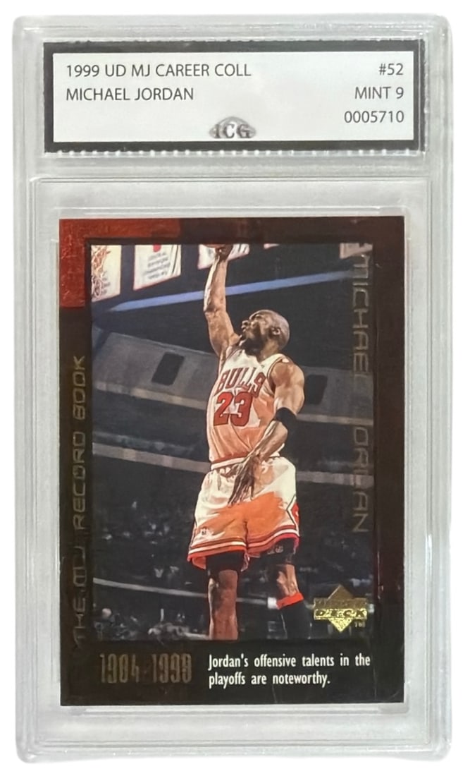 1999 Upper Deck MJ Career Coll. Michael Jordan | No. 52 | Graded 9 (1 of 2)