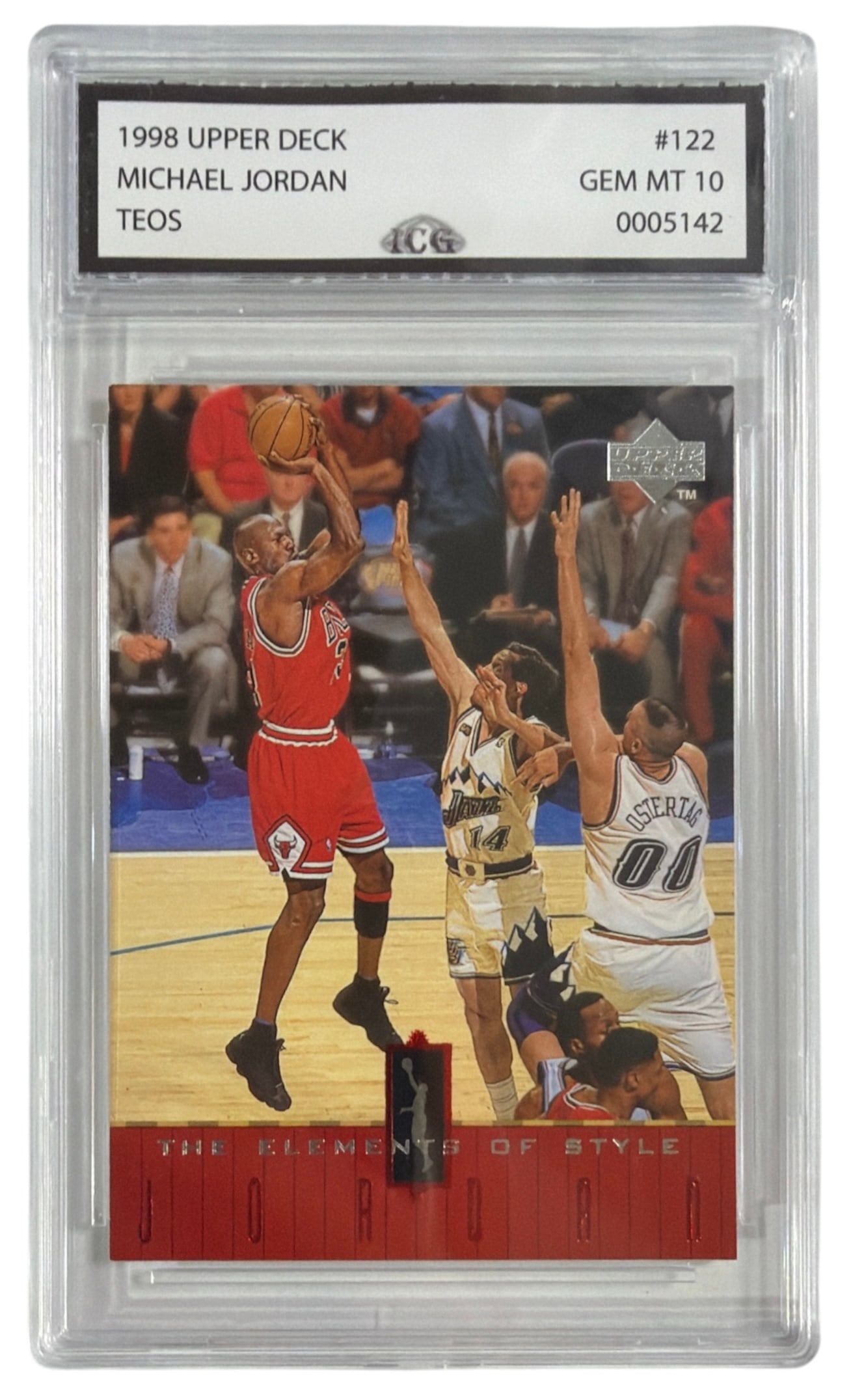 1998 Upper Deck The Elements of Style Michael Jordan | no. 122 | Graded 10 (1 of 2)