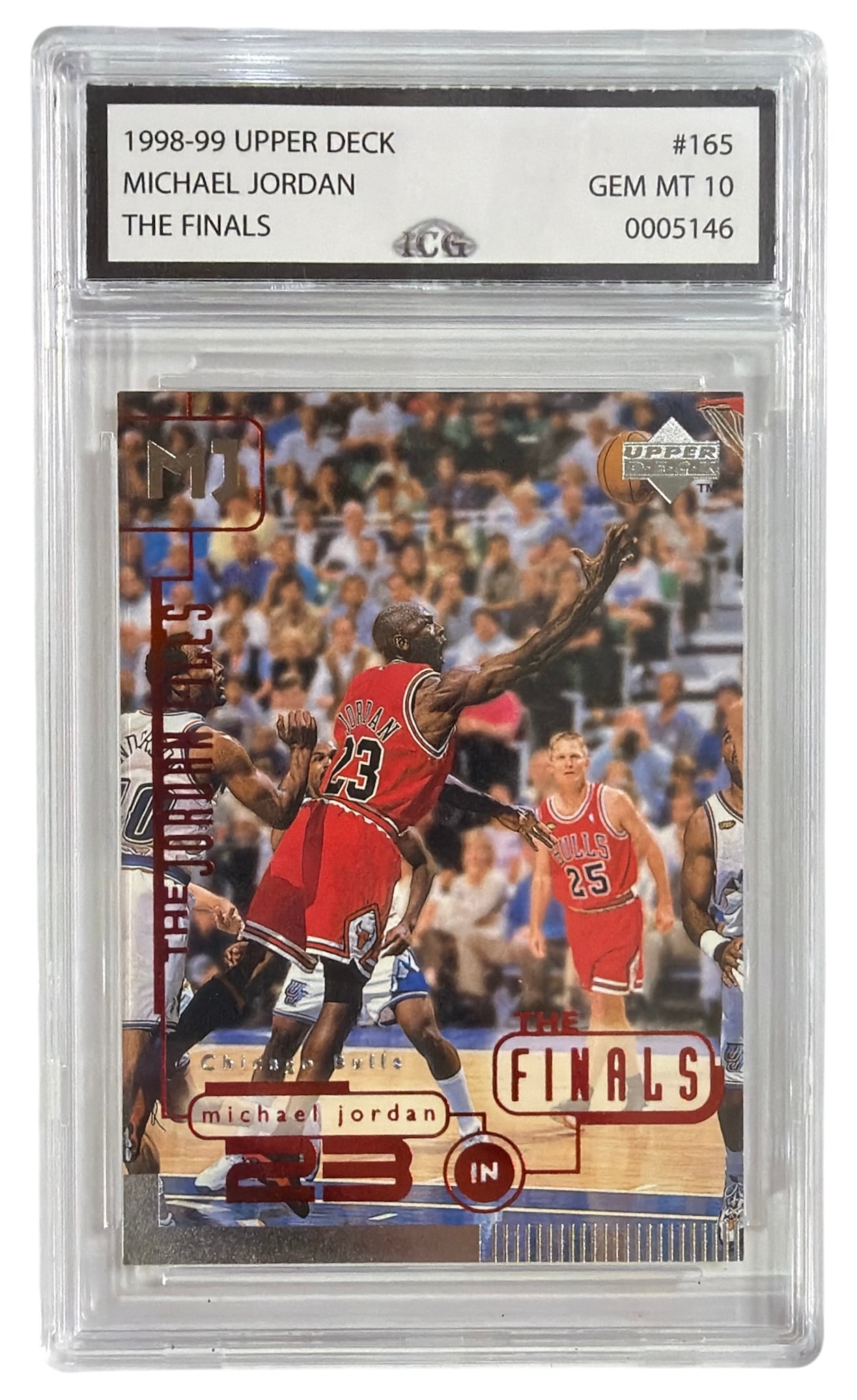 1998 to 99 Upper Deck The Finals Michael Jordan | No. 165 | Graded 10 (1 of 2)