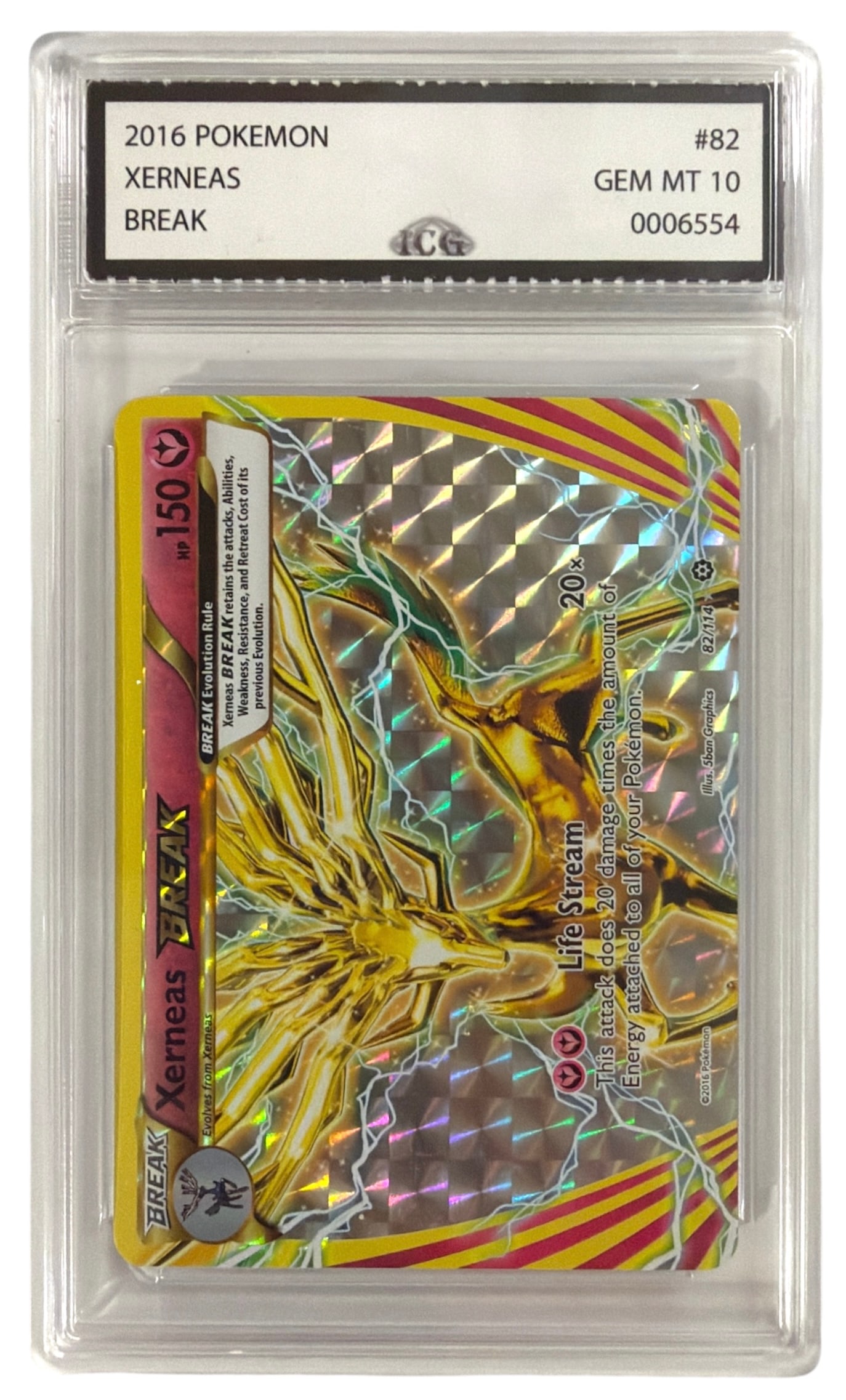 2016 Pokemon TCG XY Steam Siege Xerneas BREAK | No. 82 | Graded 10 (1 of 2)