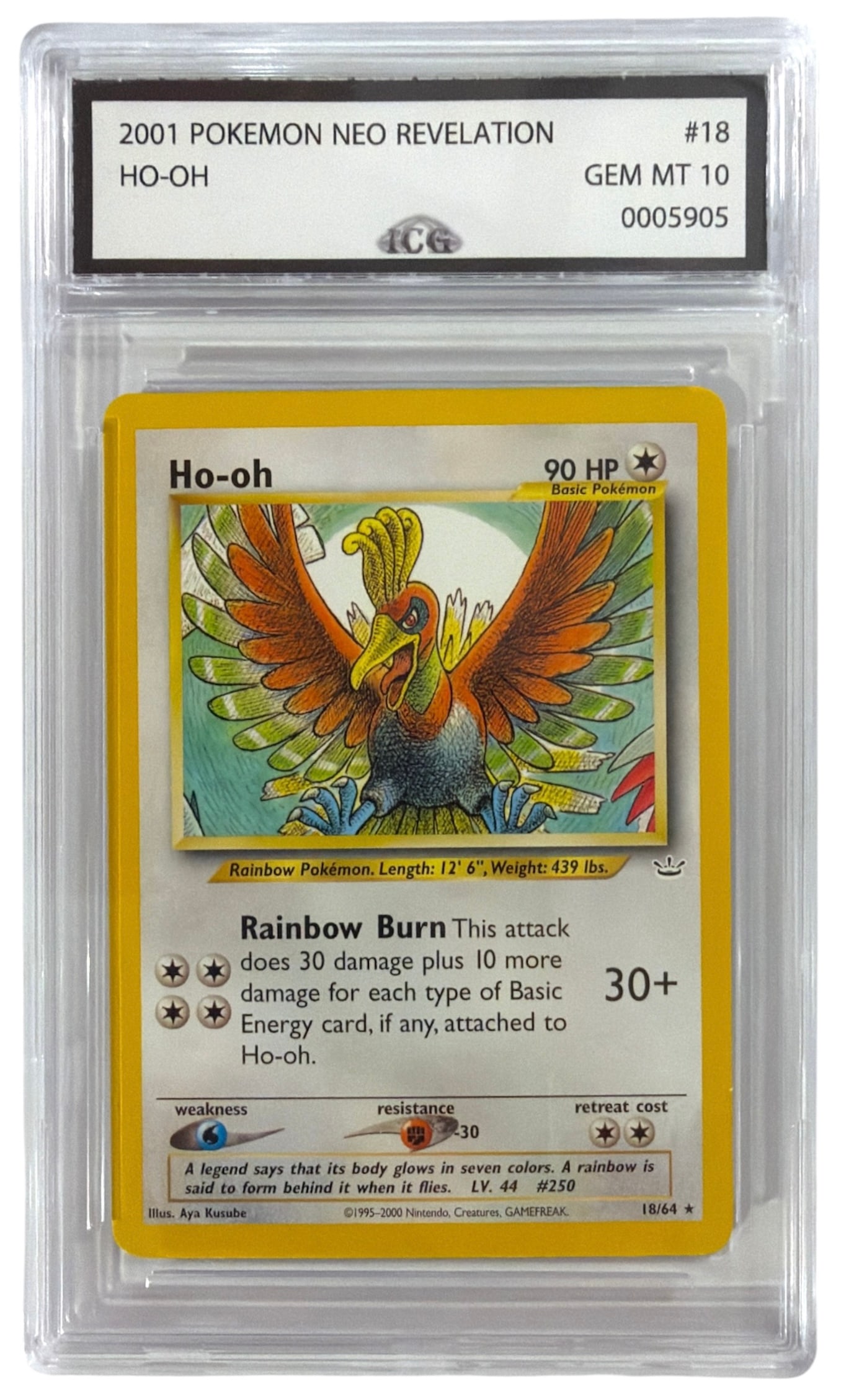 2001 Pokemon HO OH Neo Revelation Set | No. 18 | Graded 10 (1 of 2)