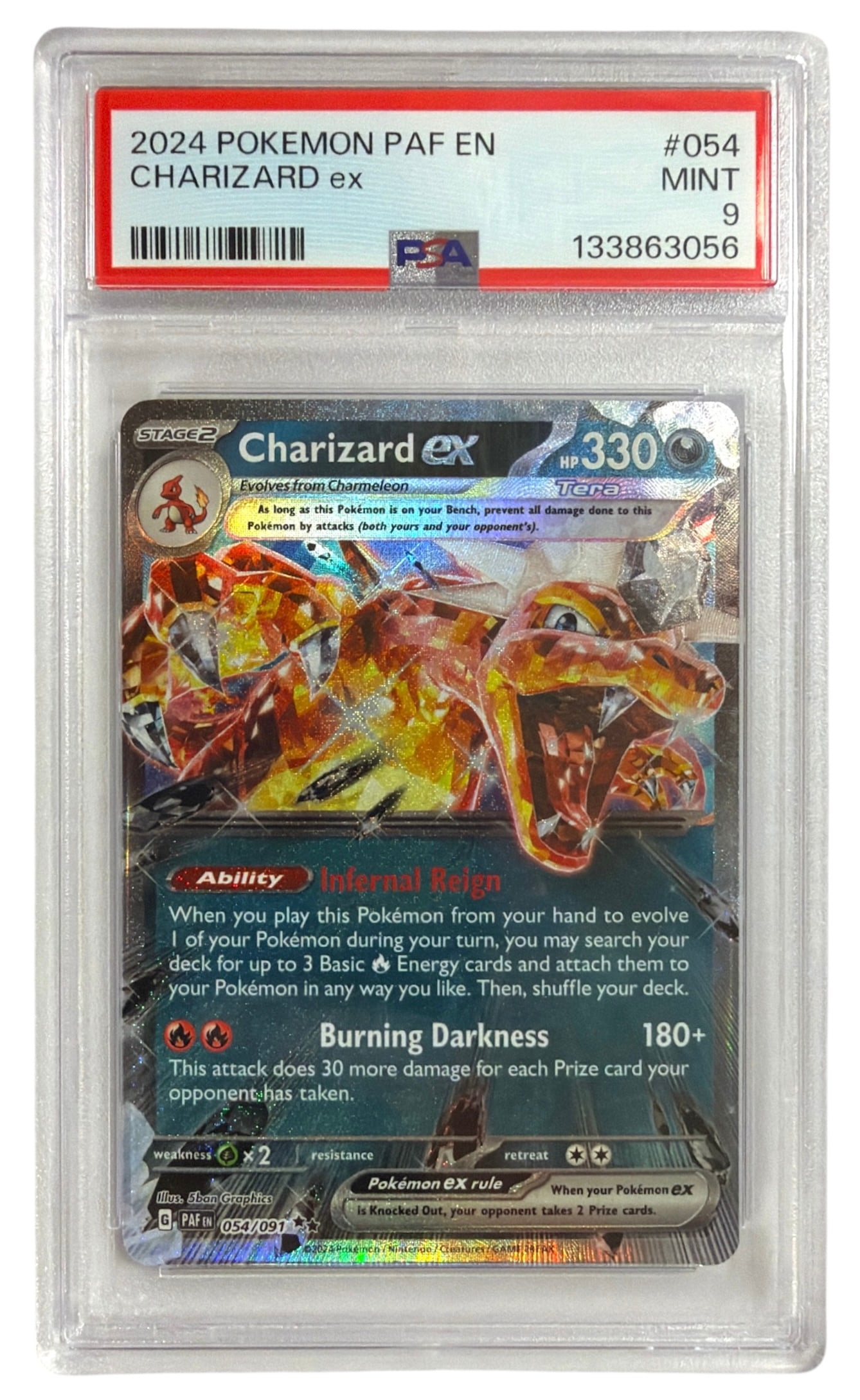 2024 Pokemon Charizard EX | No. 054 | Graded 9 (1 of 2)