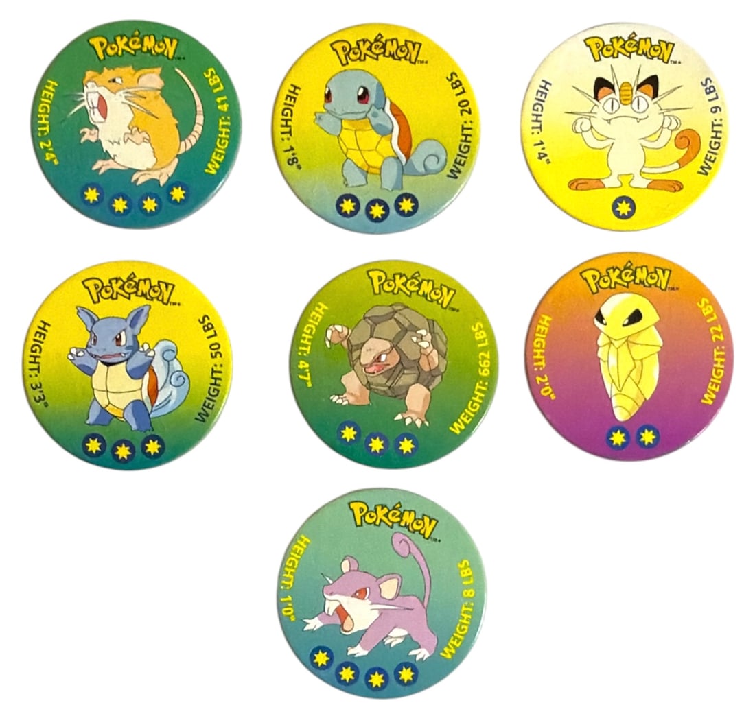 1998 Nintendo Pokemon Cardboard Battle Disc Collection: 1998 Nintendo Pokemon Cardboard Battle Disc Collection