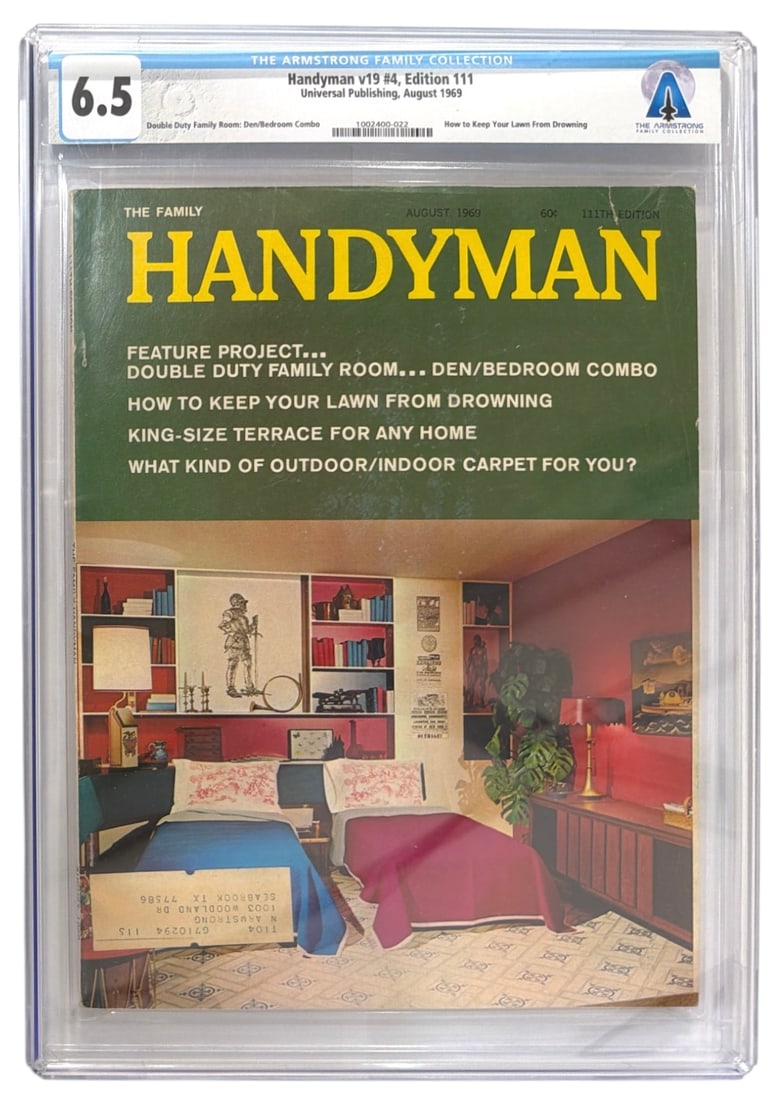 1969 Universal Publishing Handyman V19 | No. 4 Ed. 111 | August | Graded 6.5: 1969 Universal Publishing Handyman V19 | No. 4 Ed. 111 | August | Graded 6.5