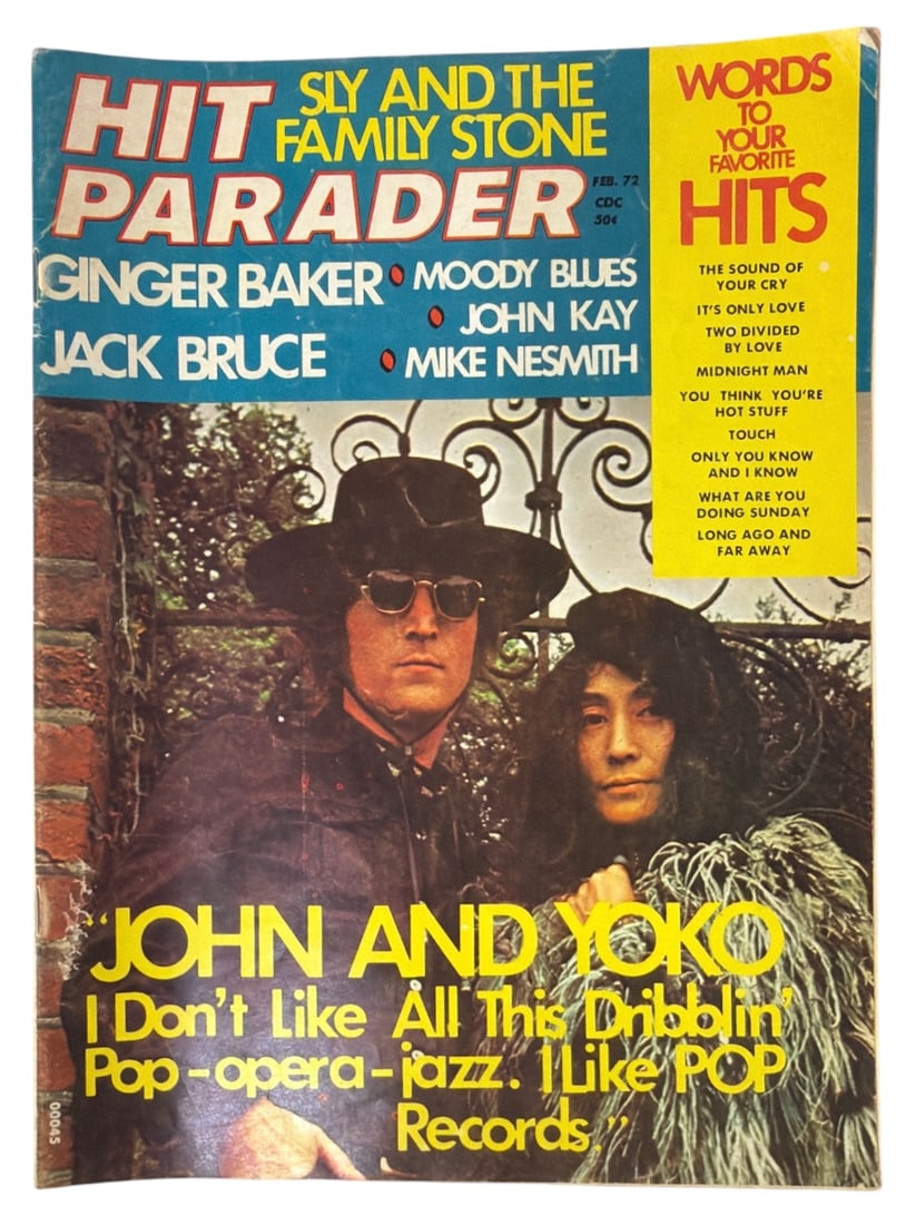 1972 Issue of Hit Parader Magazine | Featuring John Lennon and Yoko Ono (1 of 3)