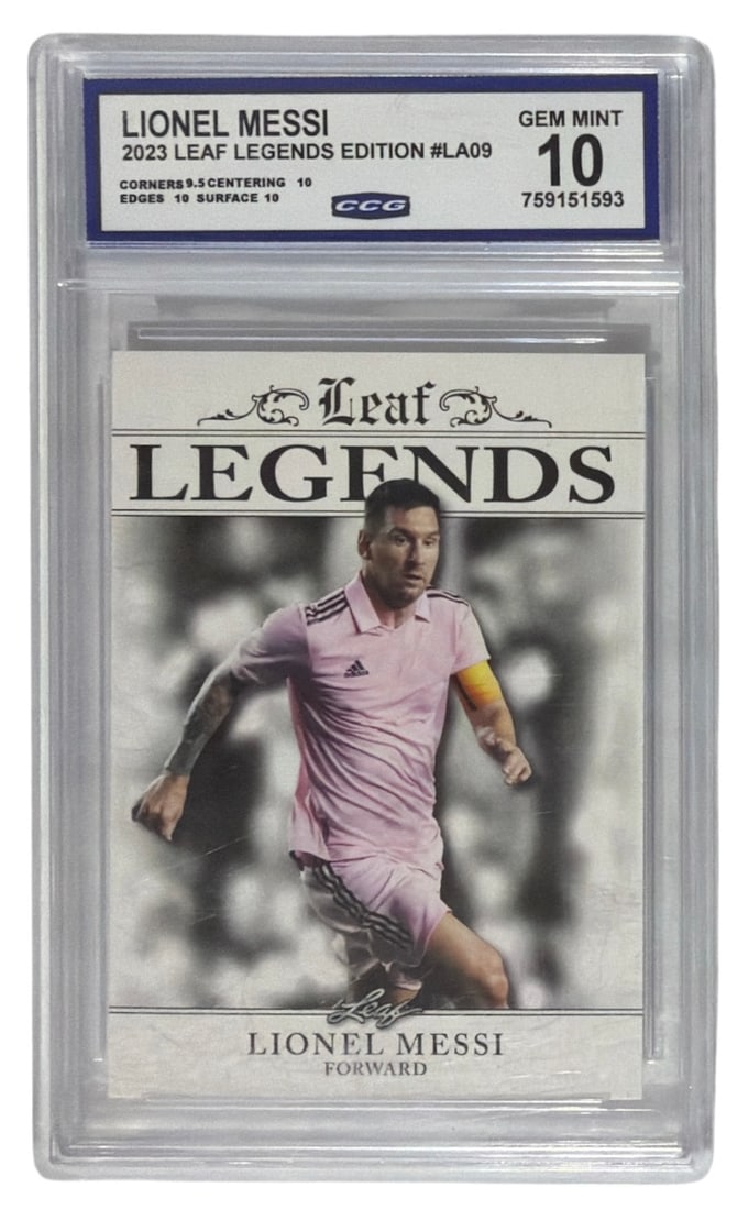 2023 Leaf Legends Edition Lionel Messi | No. LA09 | Graded 10: 2023 Leaf Legends Edition Lionel Messi | No. LA09 | Graded 10