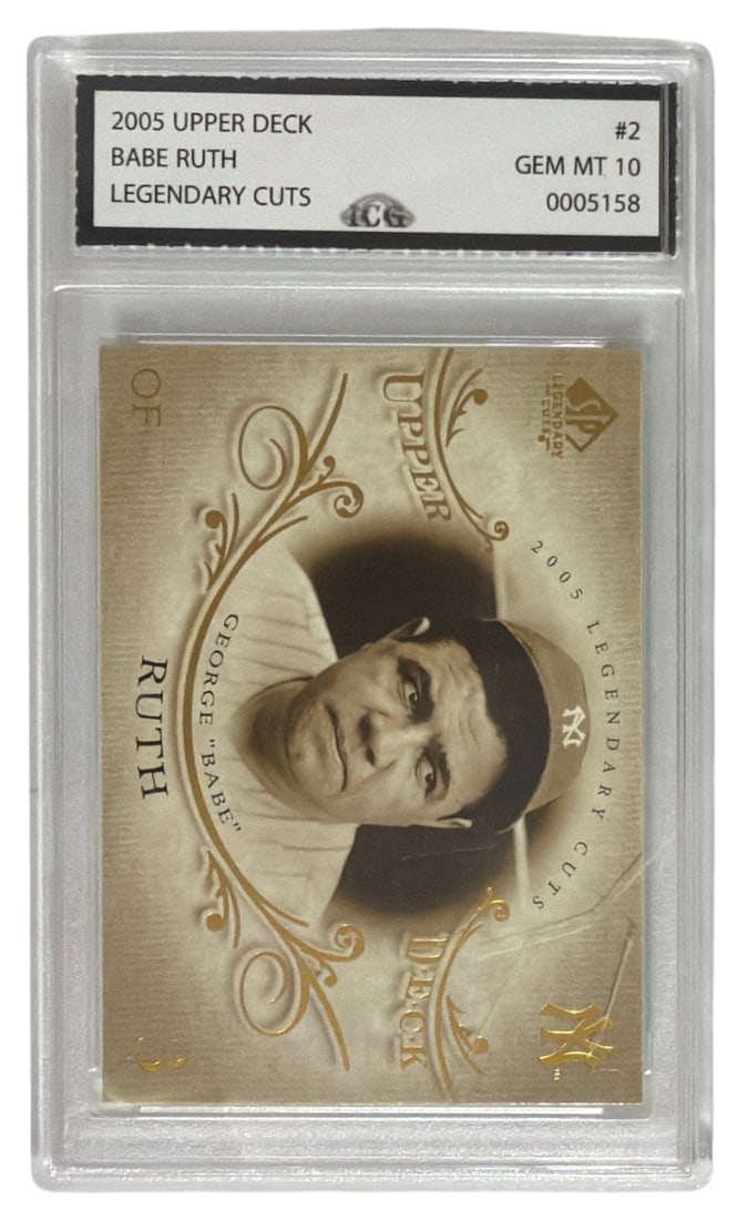 2005 Upper Deck Legendary Cuts Babe Ruth | No. 2 | Graded 10 (1 of 2)