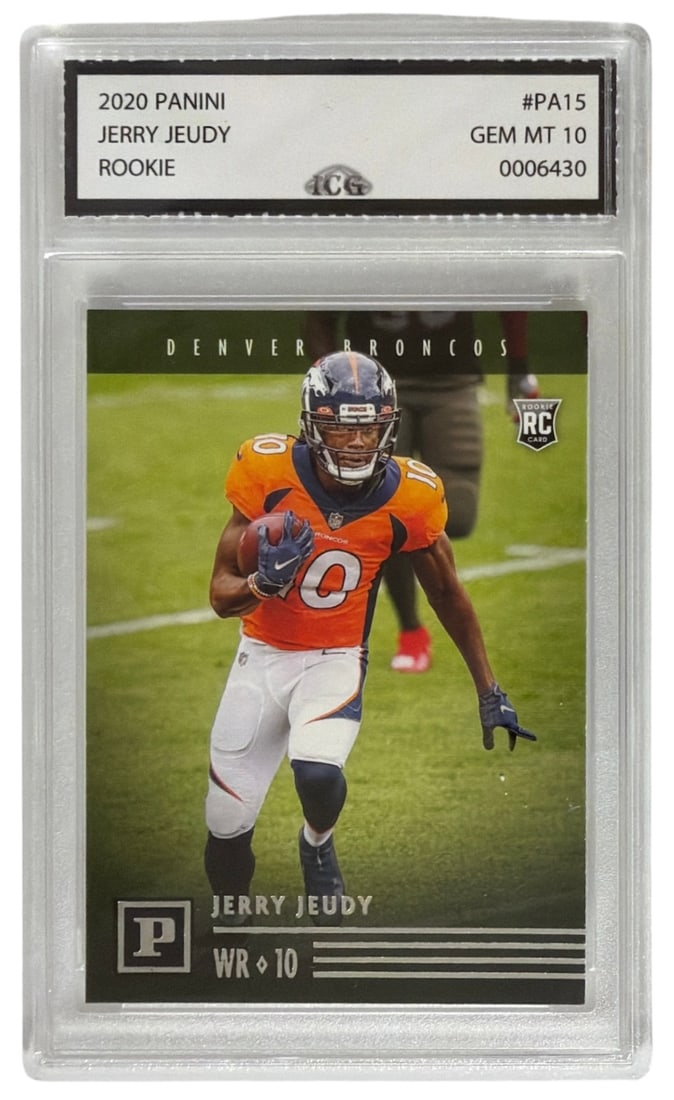 2020 Panini Rookie Jerry Jeudy | No. PA15 | Graded 10: 2020 Panini Rookie Jerry Jeudy | No. PA15 | Graded 10