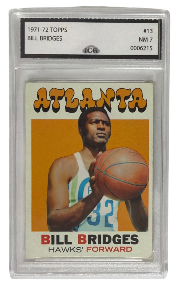 1971 to 72 Topps Bill Bridges | No. 13 | Graded 7: 1971 to 72 Topps Bill Bridges | No. 13 | Graded 7