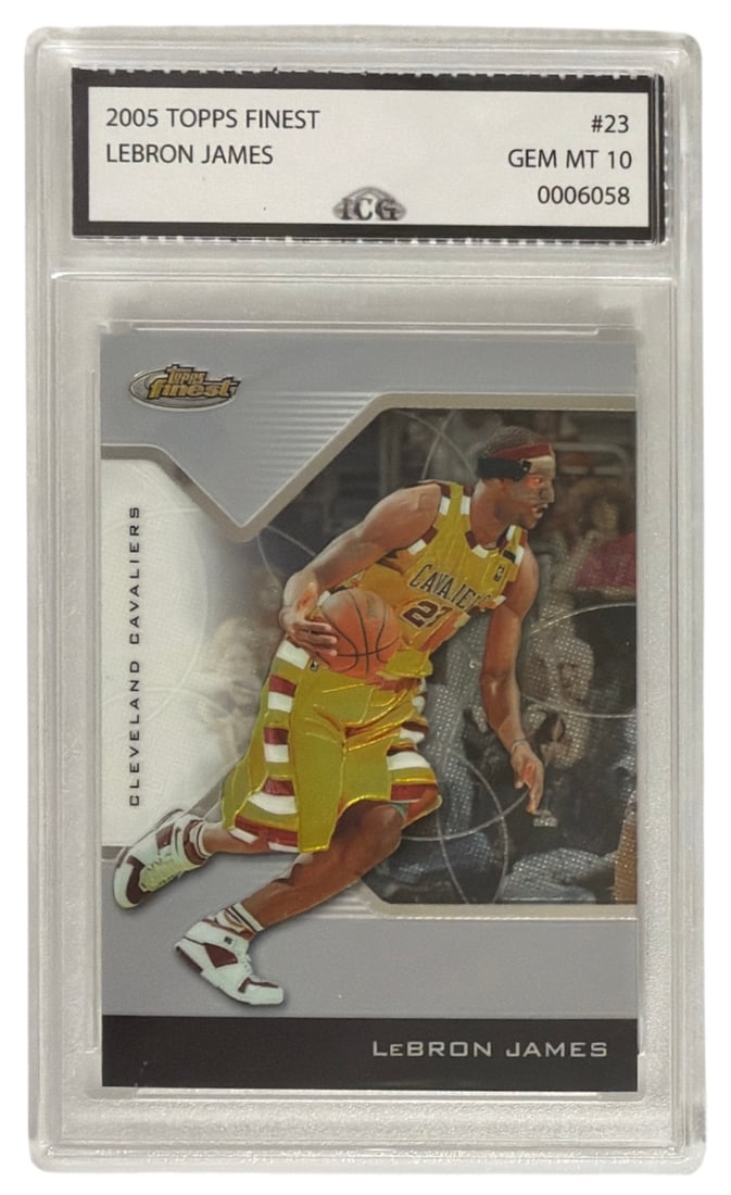 2005 Topps Finest Lebron James | No. 23 | Graded 10 (1 of 2)