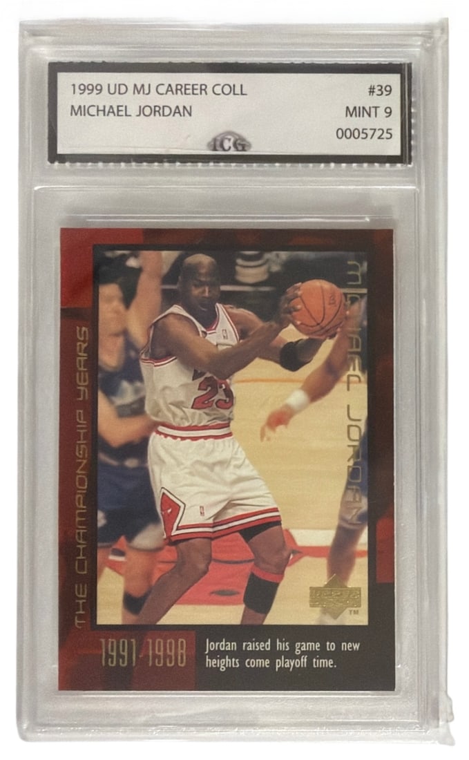 1999 UD MJ Career The Championship Years Michael Jordan | No. 39 | Graded 9 (1 of 2)