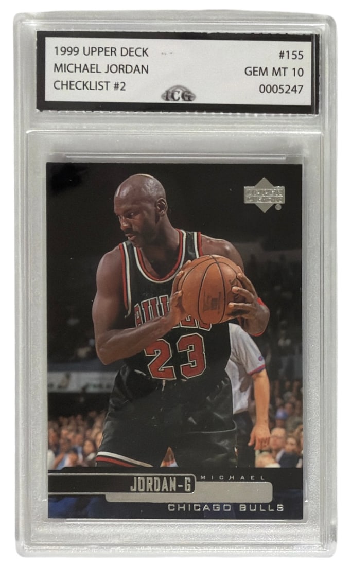 1999 Upper Deck Checklist No. 2 Michael Jordan | No. 155 | Graded 10 (1 of 2)