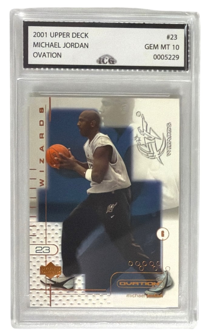 2001 Upper Deck Ovation Michael Jordan | No. 23 | Graded 10 (1 of 2)