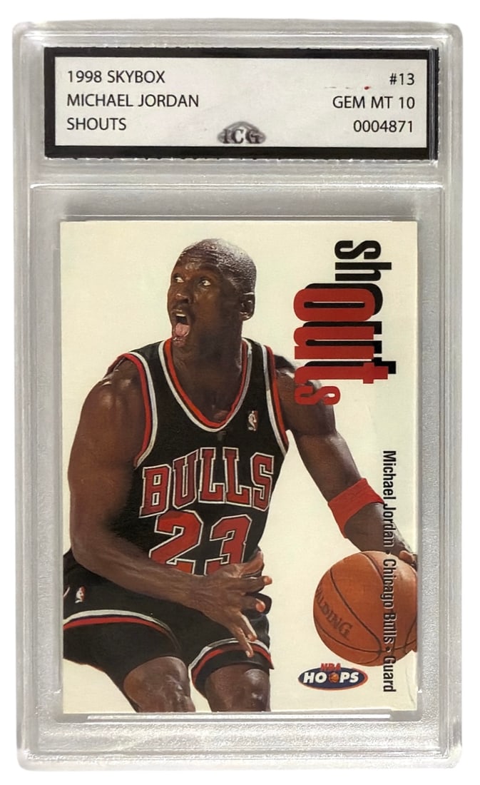 1998 Skybox Shouts Michael Jordan | No. 13 | Graded 10 (1 of 2)