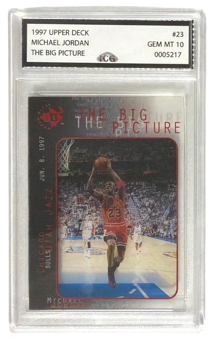 1997 Upper Deck The Big Picture Michael Jordan | No. 23 | Graded 10 (1 of 2)