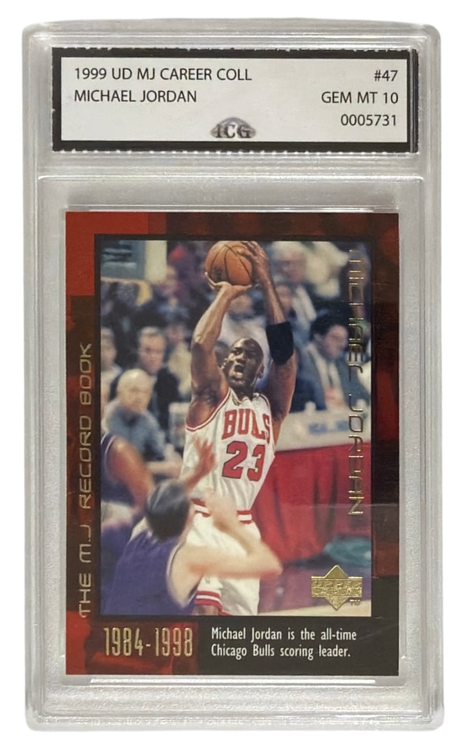 1999 UD MJ Career Coll. Michael Jordan | No. 47 | Graded 10 (1 of 2)