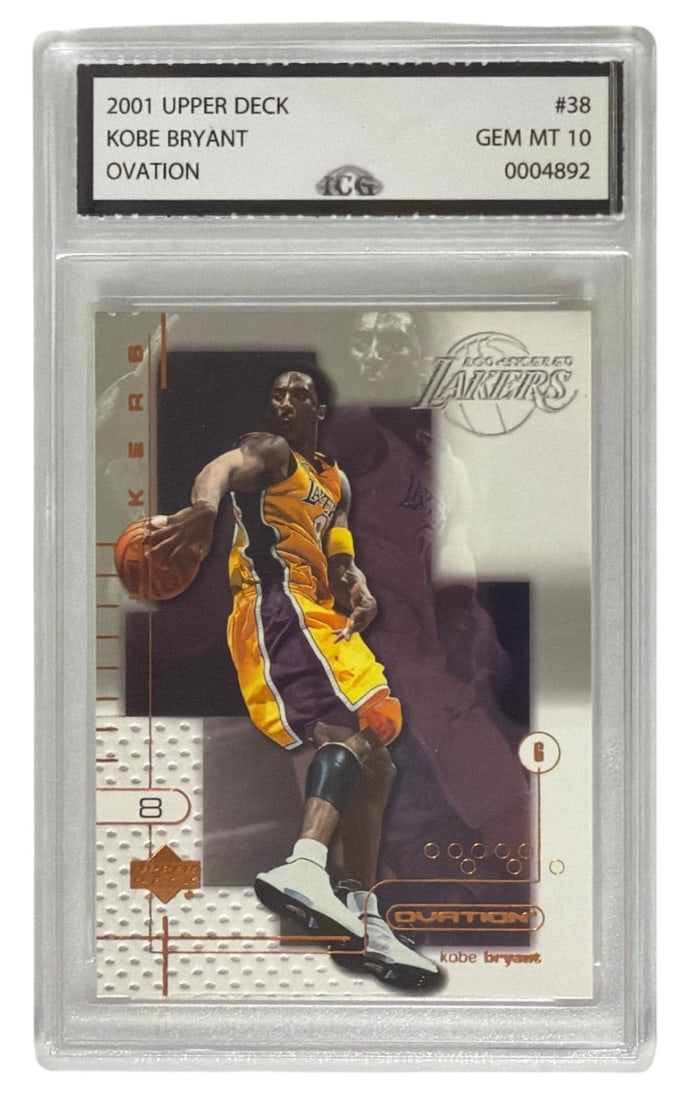 2001 Upper Deck Ovation Kobe Bryant | No. 38 | Graded 10 (1 of 2)