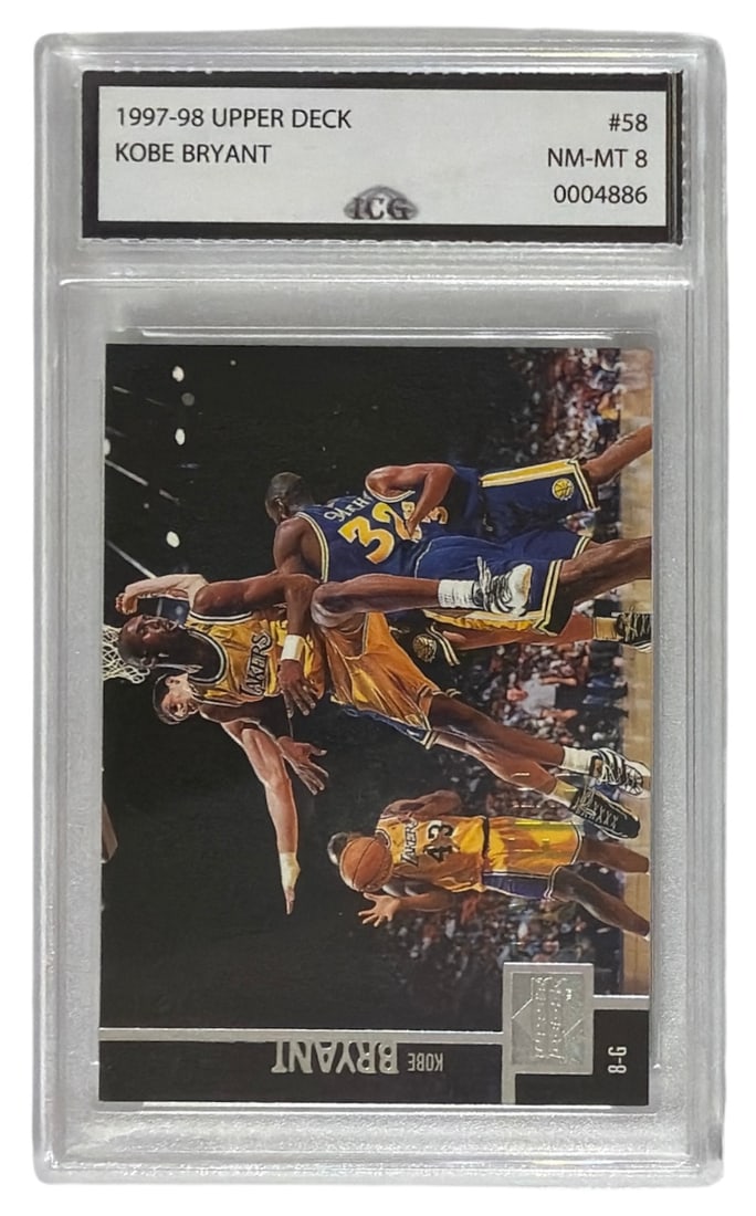 1997 to 98 Upper Deck kobe Bryant | No. 58 | Graded 8 (1 of 2)