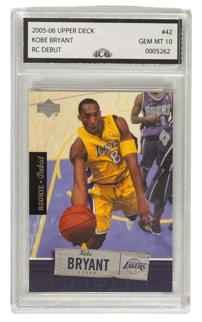 2005 to 06 Upper Deck RC Debut Kobe Bryant | No. 42 | Graded 10 (1 of 2)