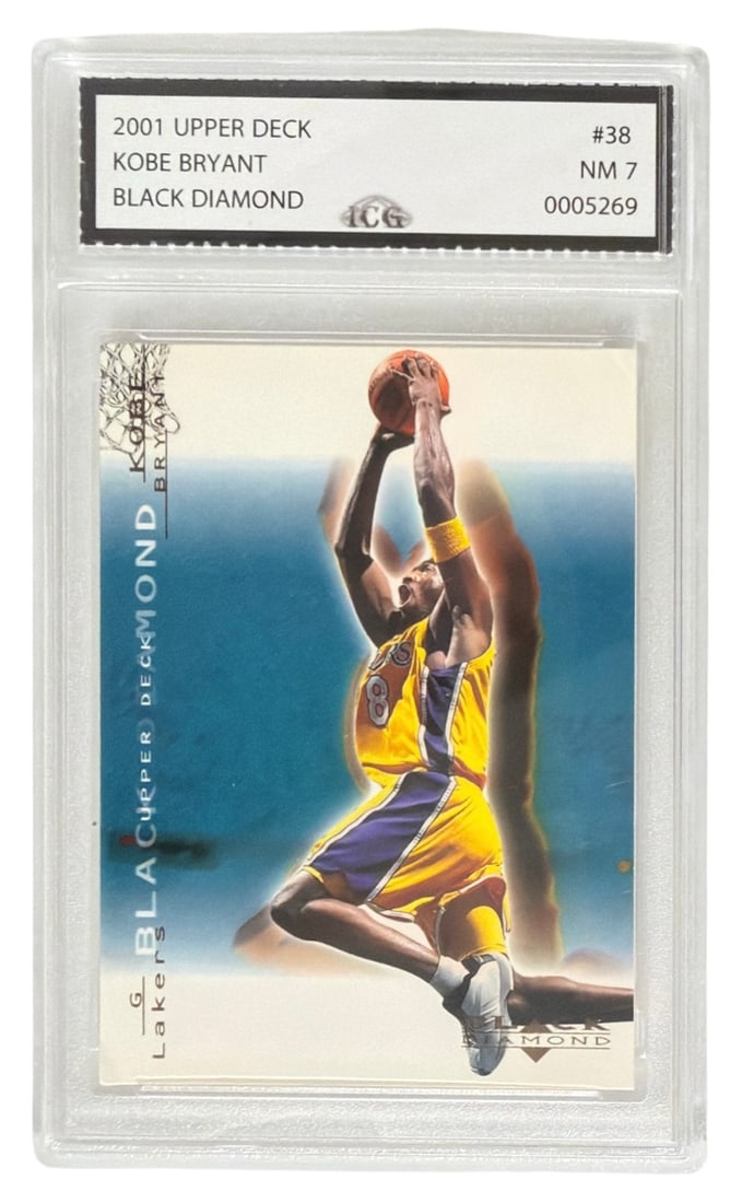2001 Upper Deck Black Diamond Kobe Bryant | No. 38 | Graded 7 (1 of 2)